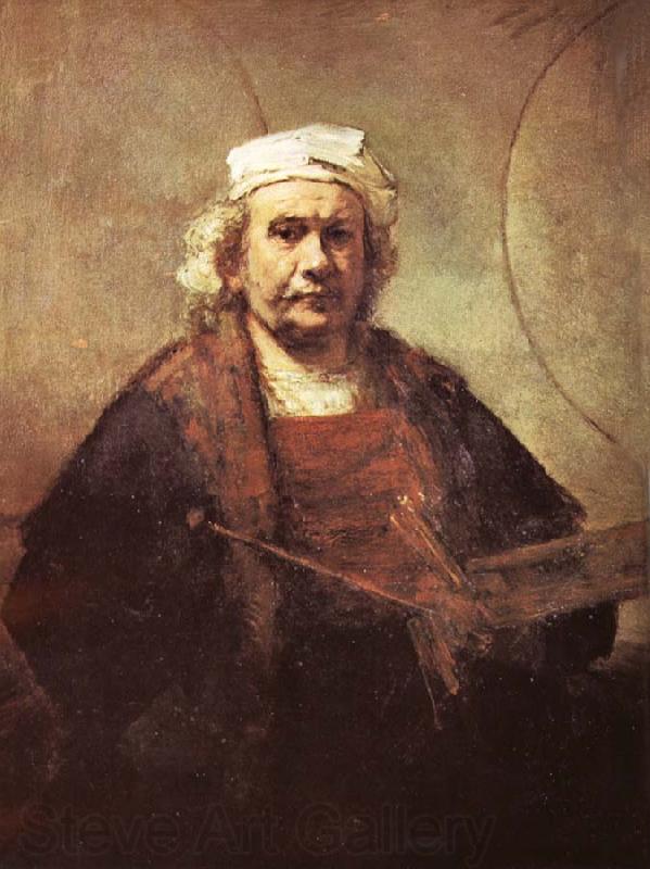 REMBRANDT Harmenszoon van Rijn Portrat of the artist France oil painting art